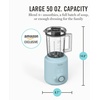 image:imageMartha Stewart 50oz Countertop Blender Smoothie Margarita amp Ice Crushing Blender BPAFree Pitcher 3 Speeds 5 Presets AutoClean Function Dishwasher Safe Stainless Steel Blades Linen CreamSky Blue