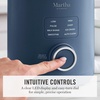 image:imageMartha Stewart 50oz Countertop Blender Smoothie Margarita amp Ice Crushing Blender BPAFree Pitcher 3 Speeds 5 Presets AutoClean Function Dishwasher Safe Stainless Steel Blades Linen CreamIndigo Blue