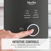 image:imageMartha Stewart 50oz Countertop Blender Smoothie Margarita amp Ice Crushing Blender BPAFree Pitcher 3 Speeds 5 Presets AutoClean Function Dishwasher Safe Stainless Steel Blades Linen CreamCaviar Gray