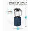 image:imageMartha Stewart 50oz Countertop Blender Smoothie Margarita amp Ice Crushing Blender BPAFree Pitcher 3 Speeds 5 Presets AutoClean Function Dishwasher Safe Stainless Steel Blades Linen CreamIndigo Blue