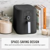image:imageMartha Stewart 6QT Air Fryer 6in1 Bake Broil Roast Air Fry Dehydrate Reheat Ceramic NonStick Basket Crispy Results Fast 400F Max Temp Shake Reminder Linen CreamCaviar Gray