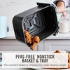 image:imageMartha Stewart 6QT Air Fryer 6in1 Bake Broil Roast Air Fry Dehydrate Reheat Ceramic NonStick Basket Crispy Results Fast 400F Max Temp Shake Reminder Linen CreamSky Blue