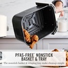 image:imageMartha Stewart 6QT Air Fryer 6in1 Bake Broil Roast Air Fry Dehydrate Reheat Ceramic NonStick Basket Crispy Results Fast 400F Max Temp Shake Reminder Linen CreamLinen Cream
