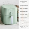 image:imageMartha Stewart 6QT Air Fryer 6in1 Bake Broil Roast Air Fry Dehydrate Reheat Ceramic NonStick Basket Crispy Results Fast 400F Max Temp Shake Reminder Linen CreamHoneydew Green