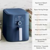 image:imageMartha Stewart 6QT Air Fryer 6in1 Bake Broil Roast Air Fry Dehydrate Reheat Ceramic NonStick Basket Crispy Results Fast 400F Max Temp Shake Reminder Linen CreamIndigo Blue