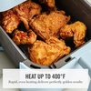 image:imageMartha Stewart 6QT Air Fryer 6in1 Bake Broil Roast Air Fry Dehydrate Reheat Ceramic NonStick Basket Crispy Results Fast 400F Max Temp Shake Reminder Linen CreamSky Blue