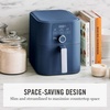 image:imageMartha Stewart 6QT Air Fryer 6in1 Bake Broil Roast Air Fry Dehydrate Reheat Ceramic NonStick Basket Crispy Results Fast 400F Max Temp Shake Reminder Linen CreamIndigo Blue