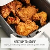 image:imageMartha Stewart 6QT Air Fryer 6in1 Bake Broil Roast Air Fry Dehydrate Reheat Ceramic NonStick Basket Crispy Results Fast 400F Max Temp Shake Reminder Linen CreamLinen Cream