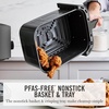 image:imageMartha Stewart 6QT Air Fryer 6in1 Bake Broil Roast Air Fry Dehydrate Reheat Ceramic NonStick Basket Crispy Results Fast 400F Max Temp Shake Reminder Linen CreamCaviar Gray