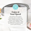 image:imageMartha Stewart 8 QT Slow Cooker Programmable with Timer 3 Heat Settings Low High Warm Nonstick Ceramic Removable Crock Stovetop amp Oven Safe Glass Lid Simmer Reheat Warm LinenLinen Cream