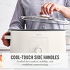 image:imageMartha Stewart 8 QT Slow Cooker Programmable with Timer 3 Heat Settings Low High Warm Nonstick Ceramic Removable Crock Stovetop amp Oven Safe Glass Lid Simmer Reheat Warm LinenLinen Cream