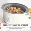 image:imageMartha Stewart 8 QT Slow Cooker Programmable with Timer 3 Heat Settings Low High Warm Nonstick Ceramic Removable Crock Stovetop amp Oven Safe Glass Lid Simmer Reheat Warm LinenLinen Cream