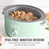 image:imageMartha Stewart 8 QT Slow Cooker Programmable with Timer 3 Heat Settings Low High Warm Nonstick Ceramic Removable Crock Stovetop amp Oven Safe Glass Lid Simmer Reheat Warm LinenHoneydew Green