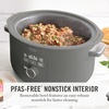 image:imageMartha Stewart 8 QT Slow Cooker Programmable with Timer 3 Heat Settings Low High Warm Nonstick Ceramic Removable Crock Stovetop amp Oven Safe Glass Lid Simmer Reheat Warm LinenCaviar Gray