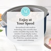 image:imageMartha Stewart 8 QT Slow Cooker Programmable with Timer 3 Heat Settings Low High Warm Nonstick Ceramic Removable Crock Stovetop amp Oven Safe Glass Lid Simmer Reheat Warm LinenIndigo Blue