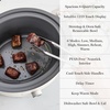 image:imageMartha Stewart 8 QT Slow Cooker Programmable with Timer 3 Heat Settings Low High Warm Nonstick Ceramic Removable Crock Stovetop amp Oven Safe Glass Lid Simmer Reheat Warm LinenLinen Cream
