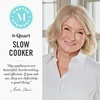 image:imageMartha Stewart 8 QT Slow Cooker Programmable with Timer 3 Heat Settings Low High Warm Nonstick Ceramic Removable Crock Stovetop amp Oven Safe Glass Lid Simmer Reheat Warm LinenSky Blue
