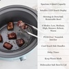 image:imageMartha Stewart 8 QT Slow Cooker Programmable with Timer 3 Heat Settings Low High Warm Nonstick Ceramic Removable Crock Stovetop amp Oven Safe Glass Lid Simmer Reheat Warm LinenSky Blue
