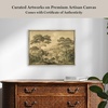 image:imageMartha Stewart Bedford Canvas Wall Art Pastoral Landscape Tree Line 195 x 255 Living Room and Bedroom Decor Framed