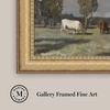 image:imageMartha Stewart Bedford Canvas Wall Art Pastoral Study Grazing Cattle 305 x 245 Living Room and Bedroom Decor Framed