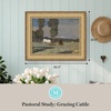 image:imageMartha Stewart Bedford Canvas Wall Art Pastoral Study Grazing Cattle 305 x 245 Living Room and Bedroom Decor Framed
