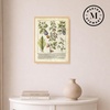 image:imageMartha Stewart Bedford Canvas Wall Art Vintage Vegetable Chart I 135 x 175 Living Room and Bedroom Decor Framed