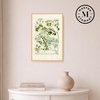 image:imageMartha Stewart Bedford Canvas Wall Art Vintage Vegetable Chart II 135 x 195 Living Room and Bedroom Decor Framed