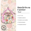 image:imageMartha Stewart Dutch Oven Carrier Insulated Casserole Tote with Padded Handle Zipper Closure Fits Most 67 Qt Dutch Ovens amp Bakeware for Potlucks and Hosting Floral