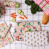 image:imageMartha Stewart Floral Insulated Snack Bag Keeper Set of 2 with Zipper Reusable Thermal Sandwich Bag Holder for Lunch Durable Stylish Lunch Bag Accessory Floral