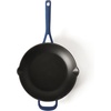 image:imageMartha Stewart Gatwick 12 Enameled Cast Iron Skillet PFASFree Classic Blue Exterior with Matte Black Enamel Interior Rust Resistant Oven SafeClassic Blue