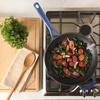 image:imageMartha Stewart Gatwick 12 Enameled Cast Iron Skillet PFASFree Classic Blue Exterior with Matte Black Enamel Interior Rust Resistant Oven SafeClassic Blue