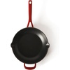 image:imageMartha Stewart Gatwick 12 Enameled Cast Iron Skillet PFASFree Classic Blue Exterior with Matte Black Enamel Interior Rust Resistant Oven SafeClassic Red