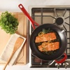 image:imageMartha Stewart Gatwick 12 Enameled Cast Iron Skillet PFASFree Classic Blue Exterior with Matte Black Enamel Interior Rust Resistant Oven SafeClassic Red