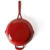 image:imageMartha Stewart Gatwick 12 Enameled Cast Iron Skillet PFASFree Classic Blue Exterior with Matte Black Enamel Interior Rust Resistant Oven SafeClassic Red