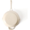 image:imageMartha Stewart Gatwick 12 Enameled Cast Iron Skillet PFASFree Classic Blue Exterior with Matte Black Enamel Interior Rust Resistant Oven SafeLinen White