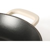 image:imageMartha Stewart Gatwick 12 Enameled Cast Iron Skillet PFASFree Classic Blue Exterior with Matte Black Enamel Interior Rust Resistant Oven SafeLinen White
