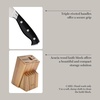 image:imageMartha Stewart Greeley Forged High Carbon Stainless Steel 14 Piece Knife Block Set Linen White Kitchen Knife Set with Acacia Wood Block Chef Knife Bread Knife Steak KnivesBlack