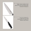 image:imageMartha Stewart Greeley Forged High Carbon Stainless Steel 14 Piece Knife Block Set Linen White Kitchen Knife Set with Acacia Wood Block Chef Knife Bread Knife Steak KnivesBlack