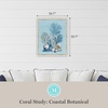 image:imageMartha Stewart Lily Pond Canvas Wall Art Shell Study Oyster 2662 x 3262 Living Room and Bedroom Decor FramedCoastal Botanical Coral Study
