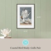 image:imageMartha Stewart Lily Pond Paper Wall Art Seaside Study Shorebirds in Motion 2175 x 2975 Living Room and Bedroom Decor FramedCoastal Bird Study Gulls Pair
