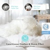 image:imageMartha Stewart Luxury White Goose Feathers Down Fiber Duvet Insert Queen Size  Hotel Collection 100 Cotton Comforter All Season Medium Warmth Breathable Hypoallergenic 90 x 90 InchExtra WarmthWhite