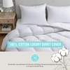 image:imageMartha Stewart Luxury White Goose Feathers Down Fiber Duvet Insert Queen Size  Hotel Collection 100 Cotton Comforter All Season Medium Warmth Breathable Hypoallergenic 90 x 90 InchLight WarmthWhite