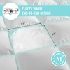 image:imageMartha Stewart Luxury White Goose Feathers Down Fiber Duvet Insert Queen Size  Hotel Collection 100 Cotton Comforter All Season Medium Warmth Breathable Hypoallergenic 90 x 90 InchAll SeasonWhite
