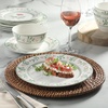 image:imageMartha Stewart Maiden Crown Plates and Bowls Sets 12Piece New Bone China Dinnerware Sets Botanical Floral Design Dish Set Microwave amp Dishwasher SafeBotanical