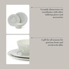 image:imageMartha Stewart Maiden Crown Plates and Bowls Sets 12Piece New Bone China Dinnerware Sets Botanical Floral Design Dish Set Microwave amp Dishwasher SafeSage Green