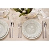 image:imageMartha Stewart Maiden Crown Plates and Bowls Sets 12Piece New Bone China Dinnerware Sets Botanical Floral Design Dish Set Microwave amp Dishwasher SafeSage Green