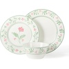 image:imageMartha Stewart Maiden Crown Plates and Bowls Sets 12Piece New Bone China Dinnerware Sets Botanical Floral Design Dish Set Microwave amp Dishwasher SafeBotanical