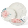 image:imageMartha Stewart Maiden Crown Plates and Bowls Sets 12Piece New Bone China Dinnerware Sets Botanical Floral Design Dish Set Microwave amp Dishwasher SafePeony