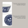 image:imageMartha Stewart Maiden Crown Plates and Bowls Sets 12Piece New Bone China Dinnerware Sets Botanical Floral Design Dish Set Microwave amp Dishwasher SafeSky Blue