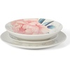 image:imageMartha Stewart Maiden Crown Plates and Bowls Sets 12Piece New Bone China Dinnerware Sets Botanical Floral Design Dish Set Microwave amp Dishwasher SafePeony